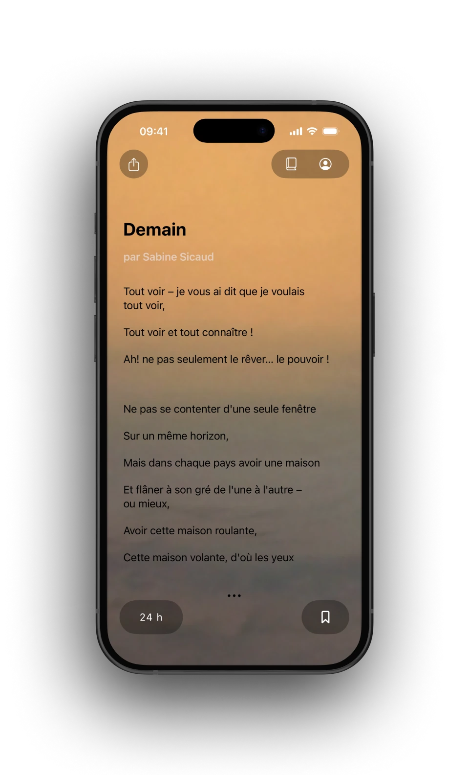 Collected poems screenshot