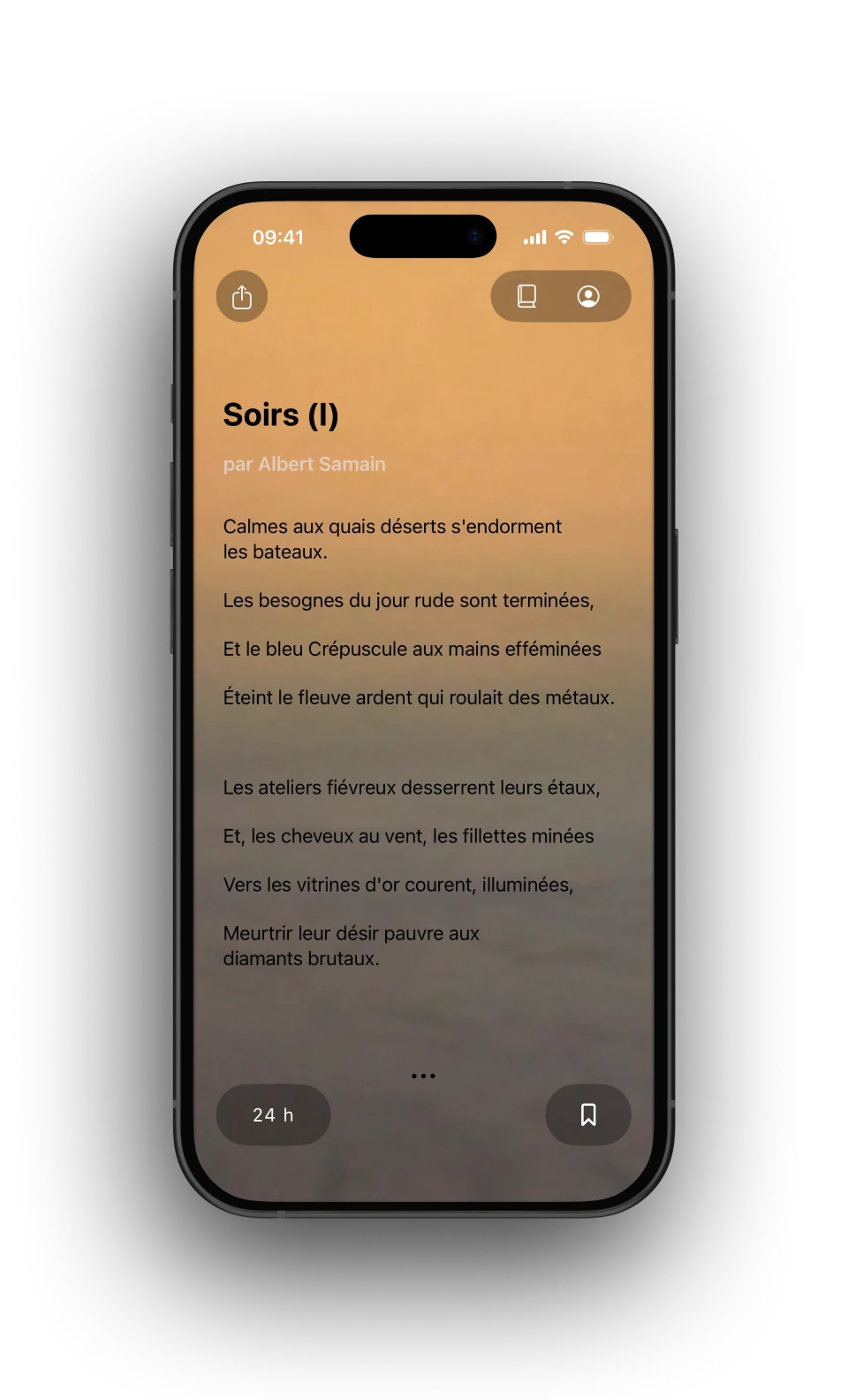 Les Poèmes App Screenshot